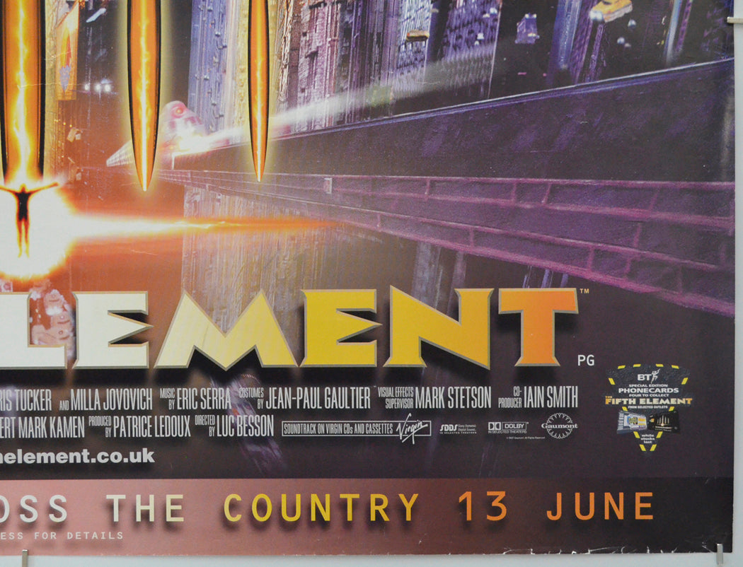 THE FIFTH ELEMENT (Bottom Right) Cinema Quad Movie Poster 