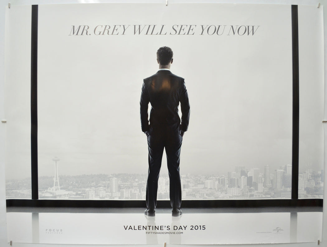 Fifty Shades Of Grey  (Teaser / Advance Version)  Original Quad Poster - Film Poster - Movie Poster