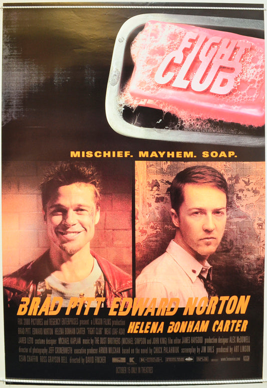 Fight Club Original One Sheet Poster - Film Poster - Movie Poster  