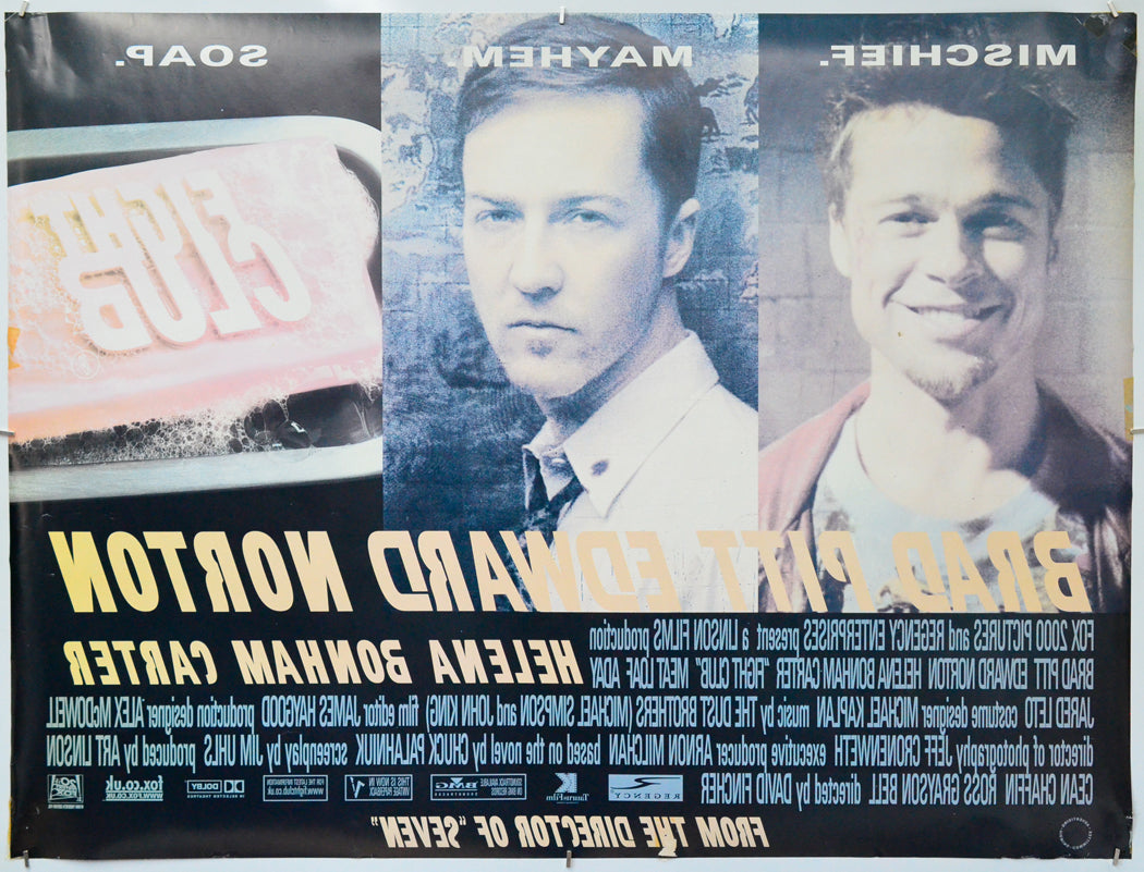 Fight Club (Back) Cinema Quad Movie Poster 