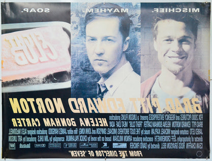 Fight Club (Back) Cinema Quad Movie Poster 