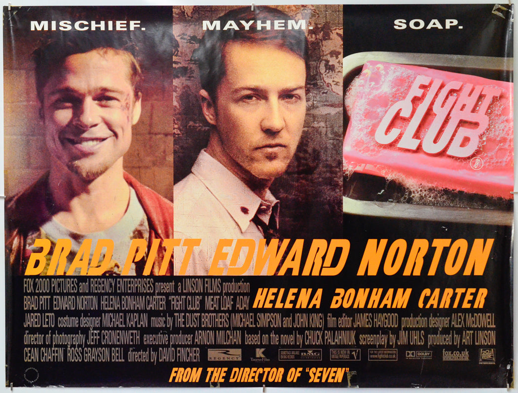 Fight Club - Original Quad Poster - Film Poster - Movie Poster