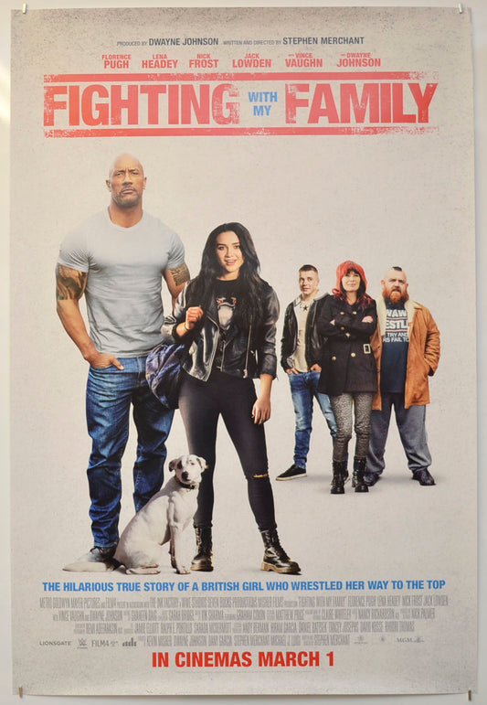 Fighting With My Family Original One Sheet Poster - Film Poster - Movie Poster