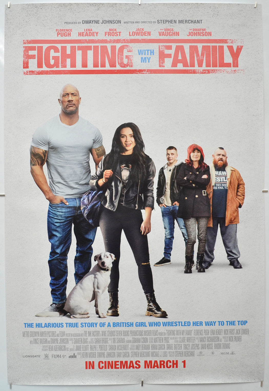 Fighting With My Family - Original One Sheet Poster - Film Poster - Movie Poster