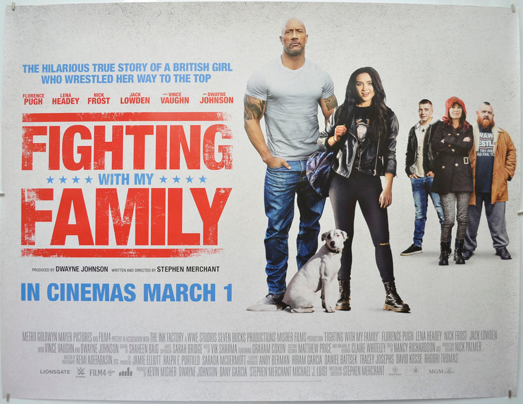 Fighting With My Family Original Quad Poster - Film Poster - Movie Poster