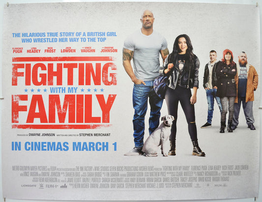 Fighting With My Family Original Quad Poster - Film Poster - Movie Poster