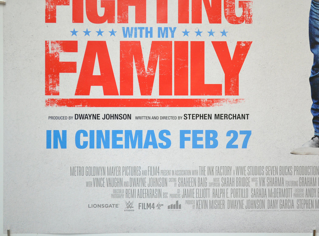 FIGHTING WITH MY FAMILY (Bottom Left) Cinema Quad Movie Poster 