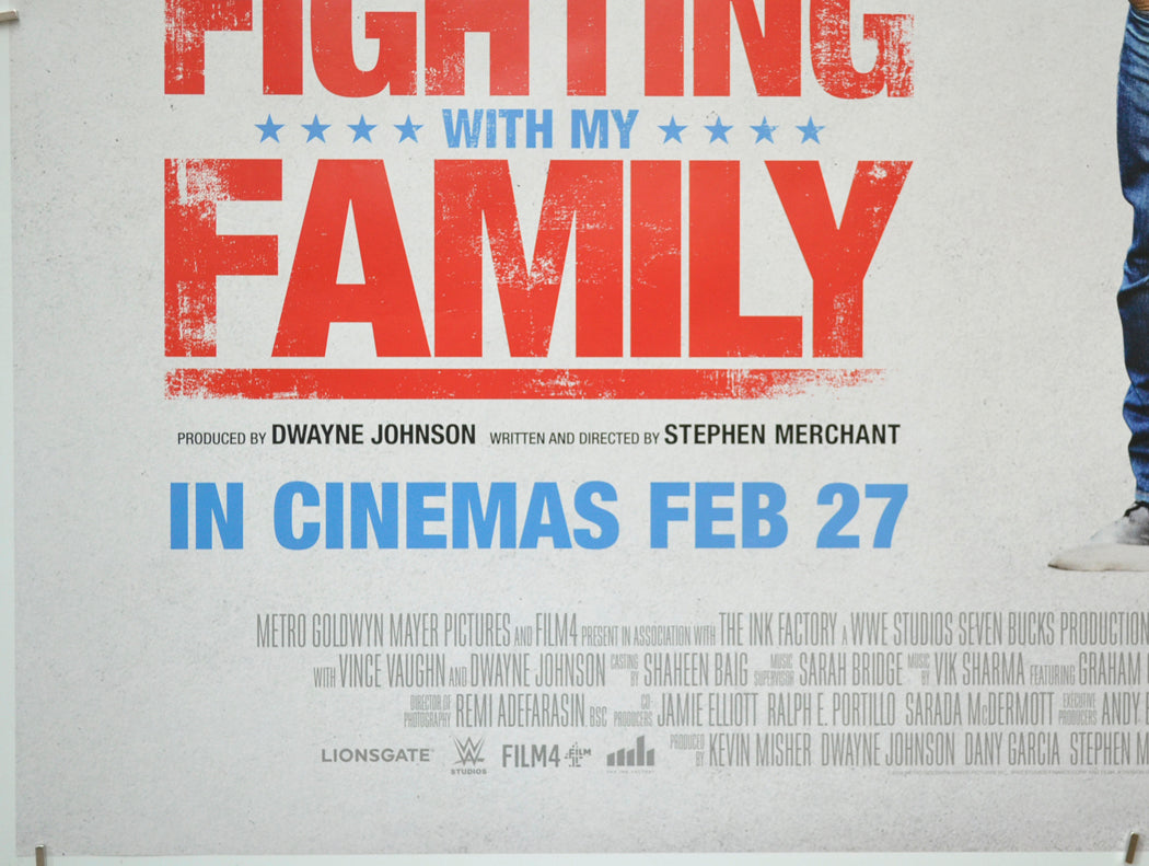 FIGHTING WITH MY FAMILY (Bottom Left) Cinema Quad Movie Poster 