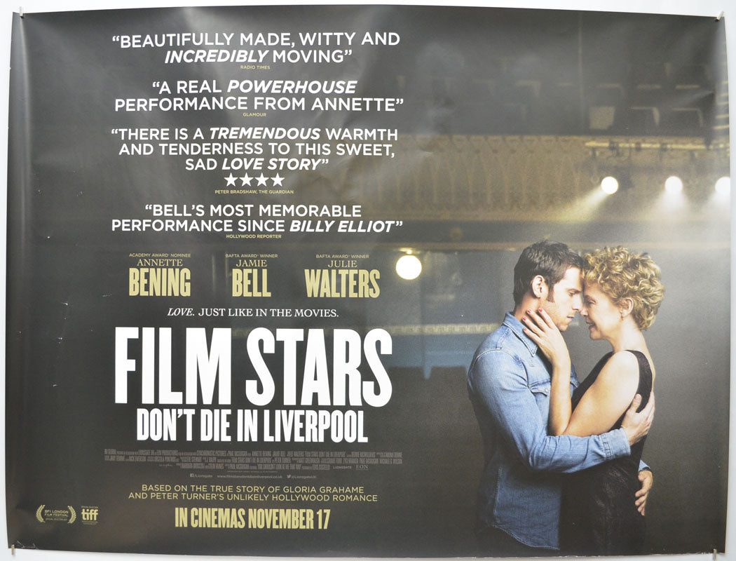 Film Stars Don't Die In Liverpool  Original Quad Poster - Film Poster - Movie Poster