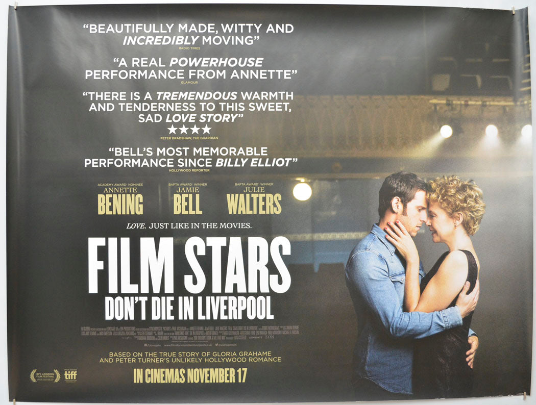 Film Stars Don't Die In Liverpool  Original Quad Poster - Film Poster - Movie Poster