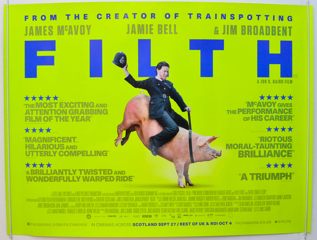 Filth Original British Quad Poster - Film Poster - Movie Poster 