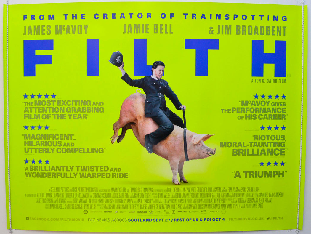 Filth Original British Quad Poster - Film Poster - Movie Poster 