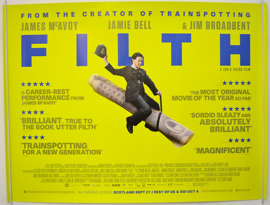 Filth  Original Quad Poster - Film Poster - Movie Poster 