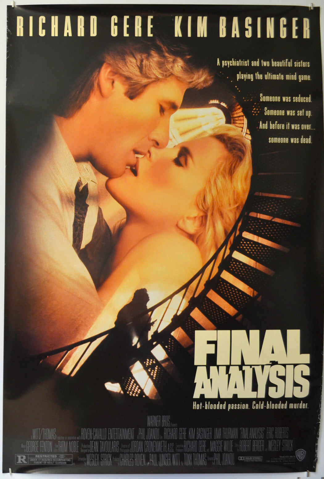 Final Analysis Original One Sheet Poster - Film Poster - Movie Poster