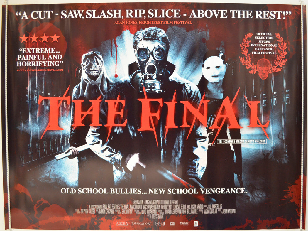 The Final  Original Quad Poster - Film Poster - Movie Poster