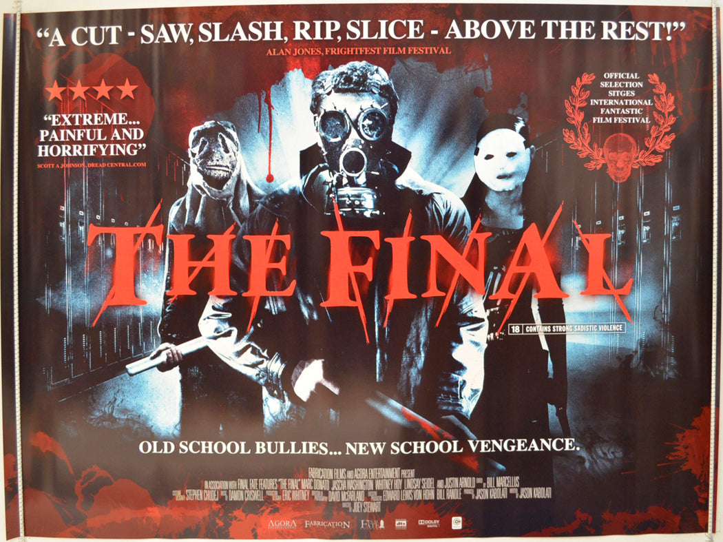 The Final  Original Quad Poster - Film Poster - Movie Poster