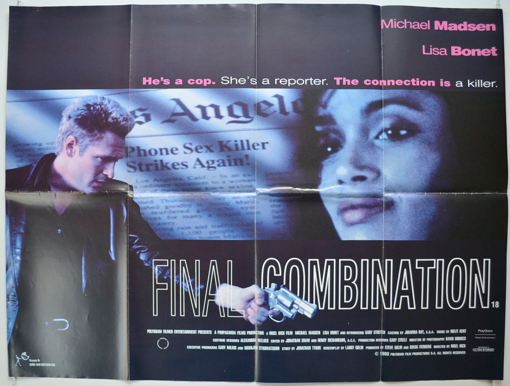 Final Combination  (a.k.a. Dead Connection)   Original Quad Poster - Film Poster - Movie Poster  