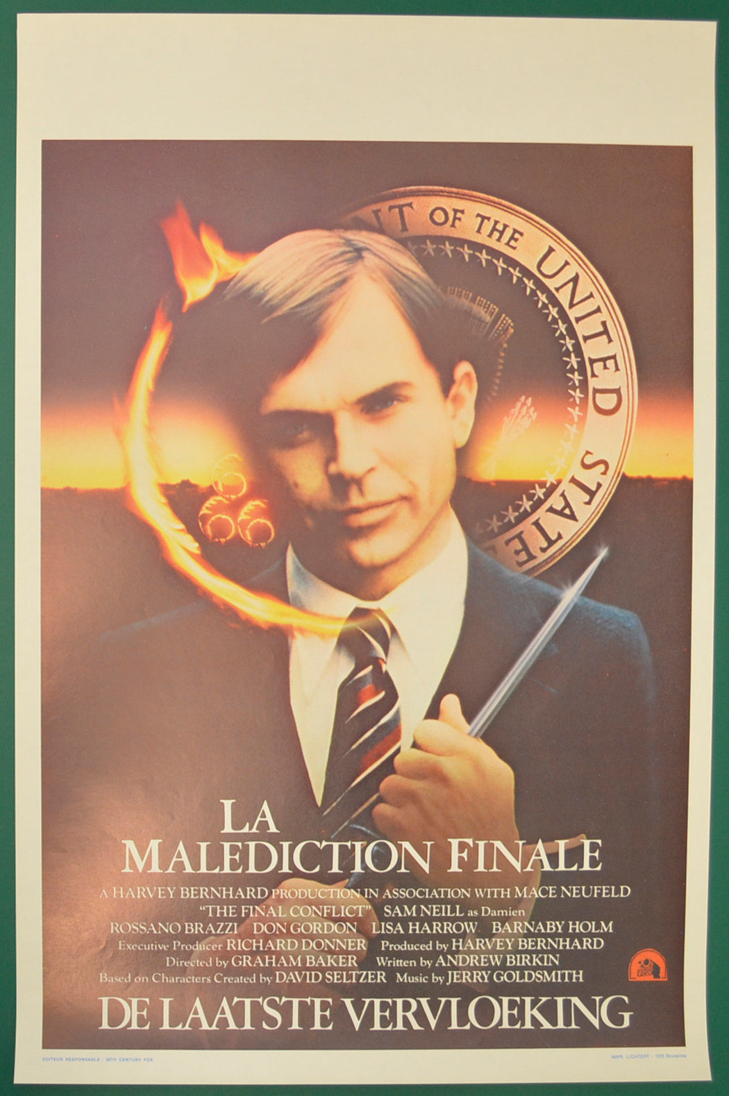 The Final Conflict  (a.k.a. Omen III)  Original Belgian Poster - Film Poster - Movie Poster  