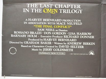 THE FINAL CONFLICT (Bottom Left) Cinema Quad Movie Poster 