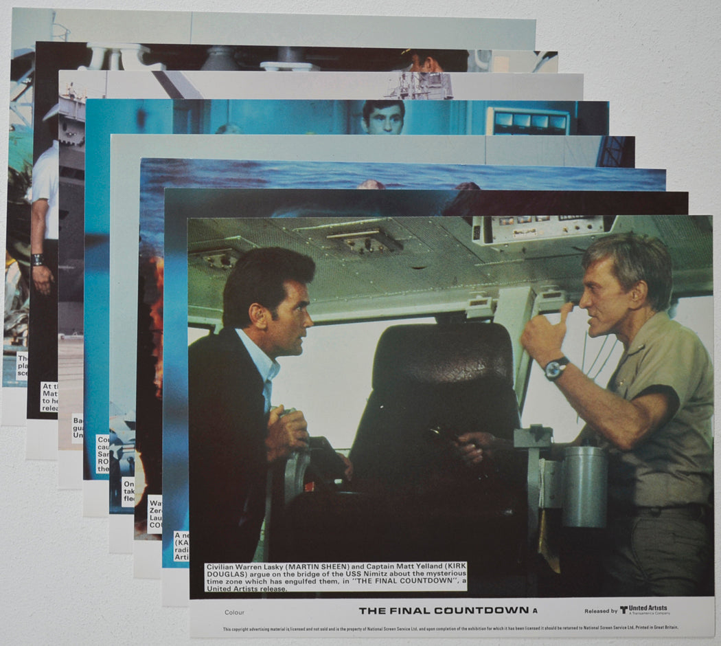 THE FINAL COUNTDOWN (Full View) Cinema Set of Colour FOH Stills / Lobby Cards  