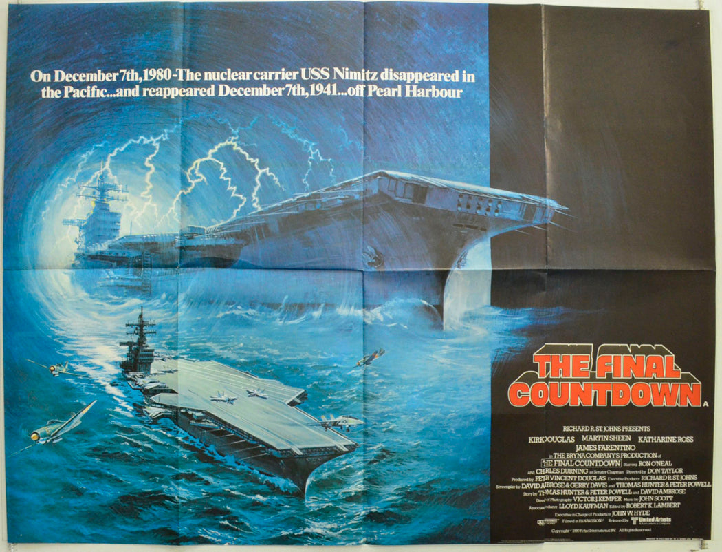 The Final Countdown Original British Quad Poster - Film Poster - Movie Poster 