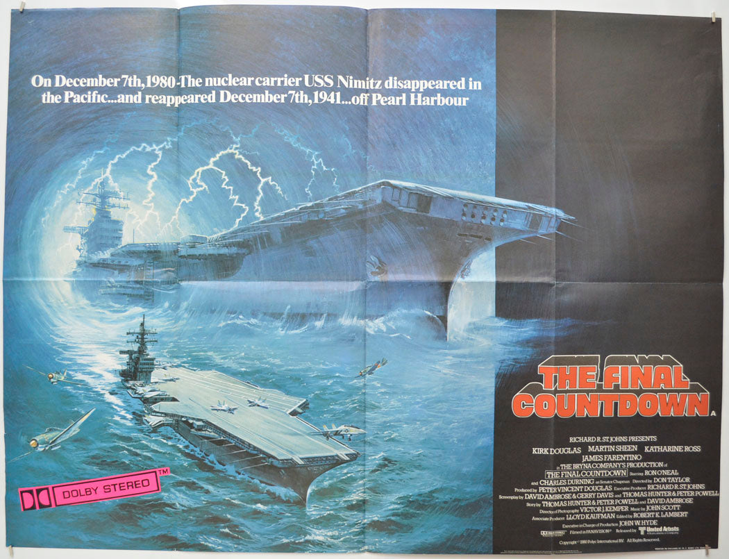 The Final Countdown Original Quad Poster - Film Poster - Movie Poster