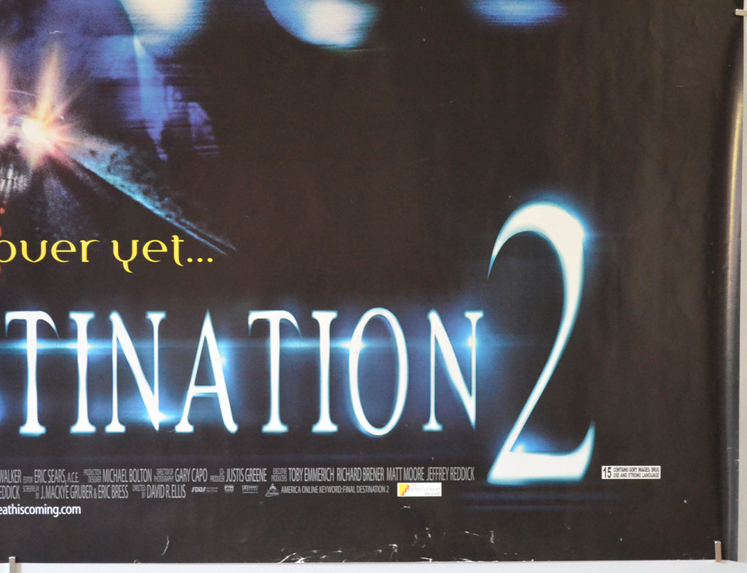 FINAL DESTINATION 2 (Bottom Right) Cinema Quad Movie Poster 