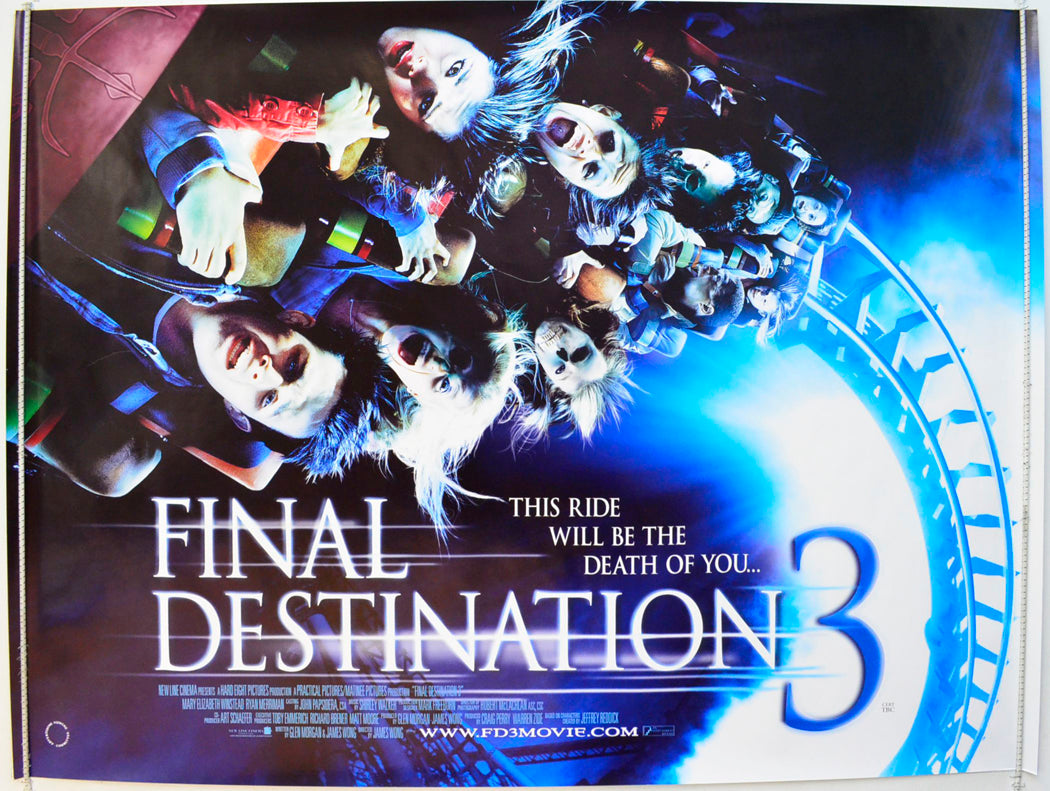 Final Destination 3 Original British Quad Poster - Film Poster - Movie Poster 