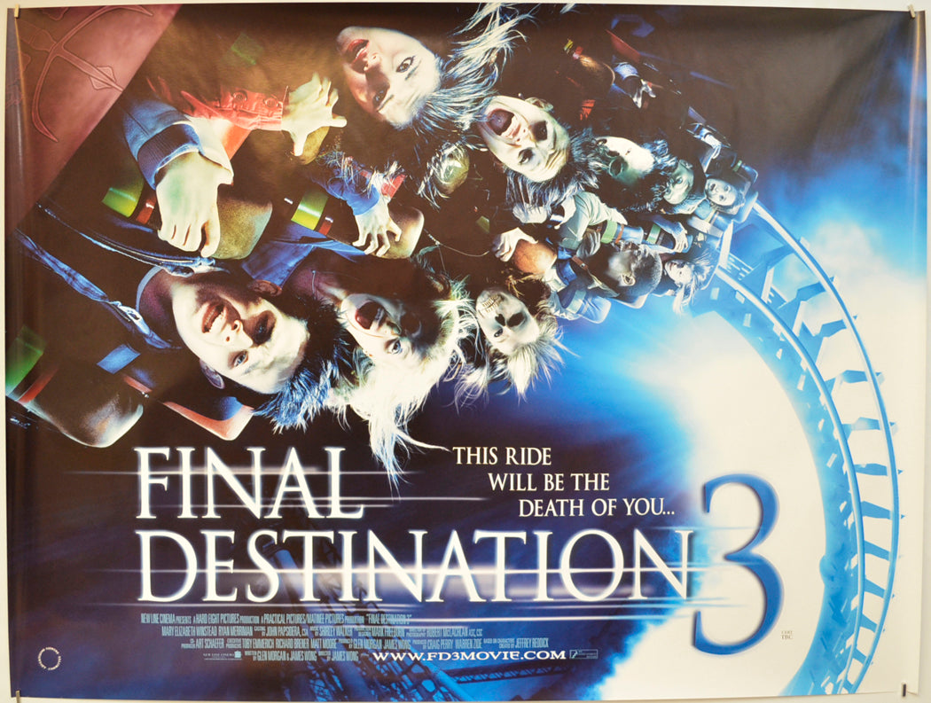 Final Destination 3  Original Quad Poster - Film Poster - Movie Poster