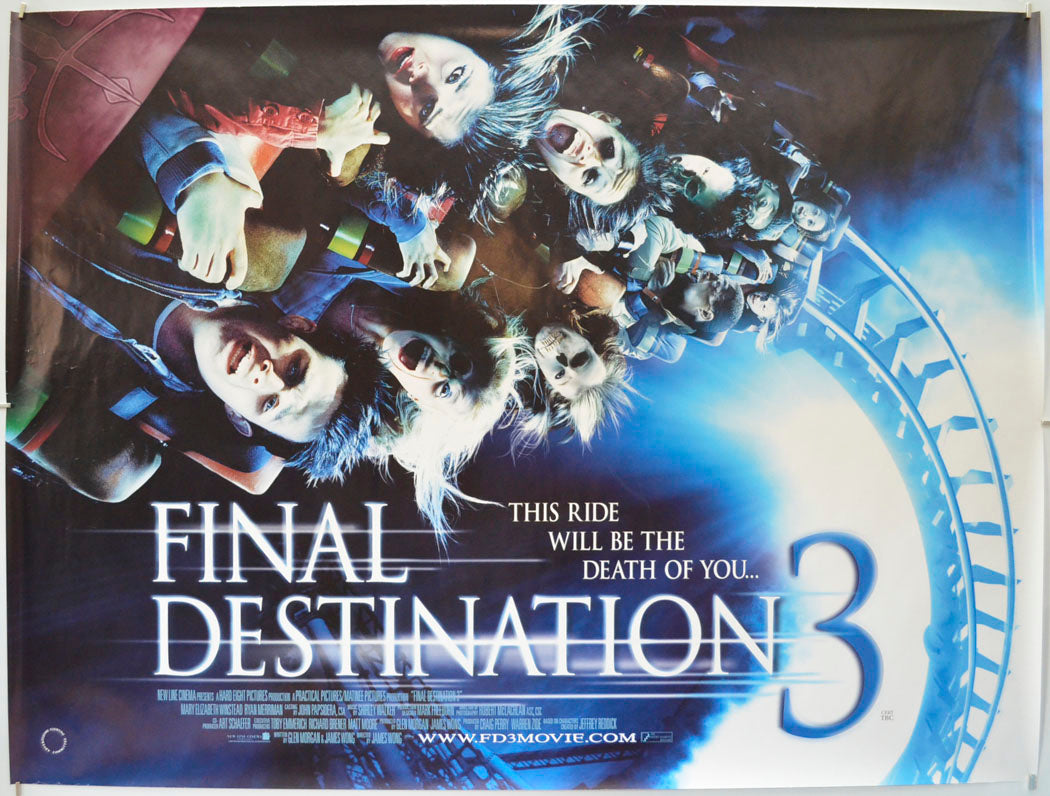 Final Destination 3 Original Quad Poster - Film Poster - Movie Poster