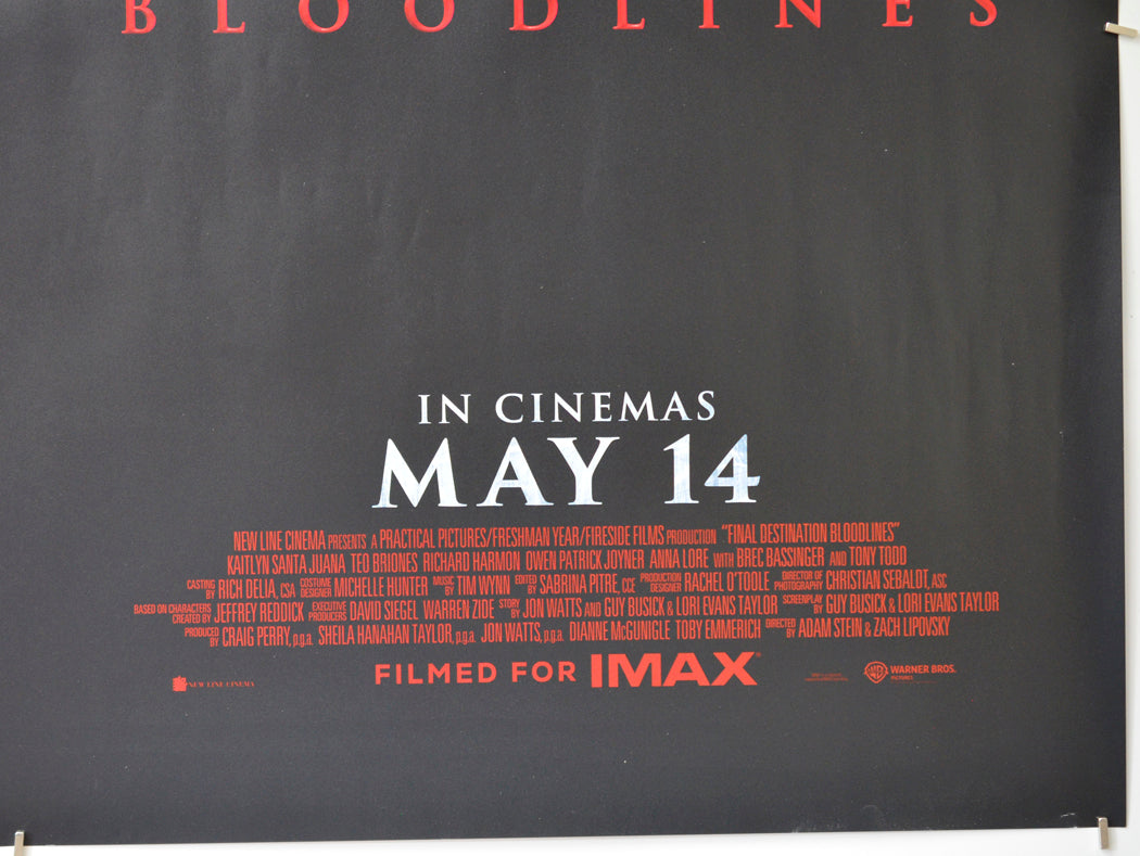 Final Destination: Bloodlines (Bottom Right) Cinema Quad Movie Poster 