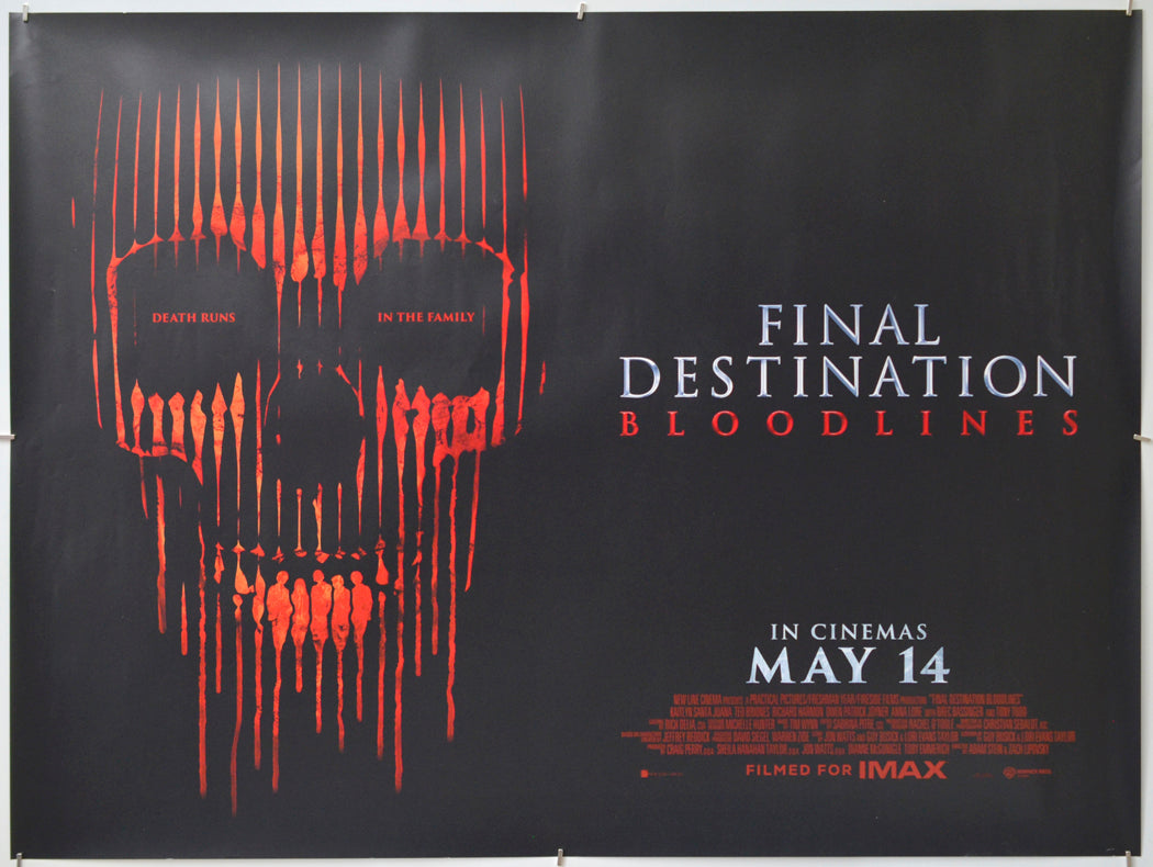 Final Destination: Bloodlines - Original Quad Poster - Film Poster - Movie Poster
