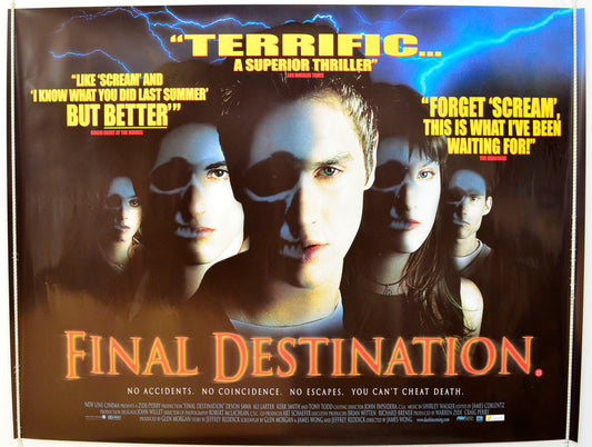 Final Destination  Original British Quad Poster - Film Poster - Movie Poster