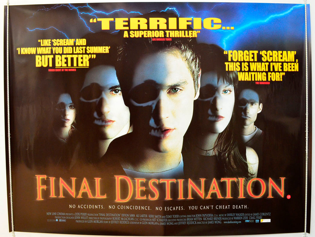 Final Destination  Original British Quad Poster - Film Poster - Movie Poster