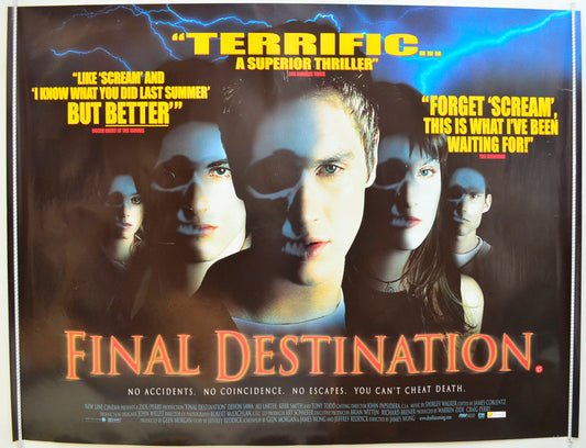 Final Destination Original Quad Poster - Film Poster - Movie Poster  