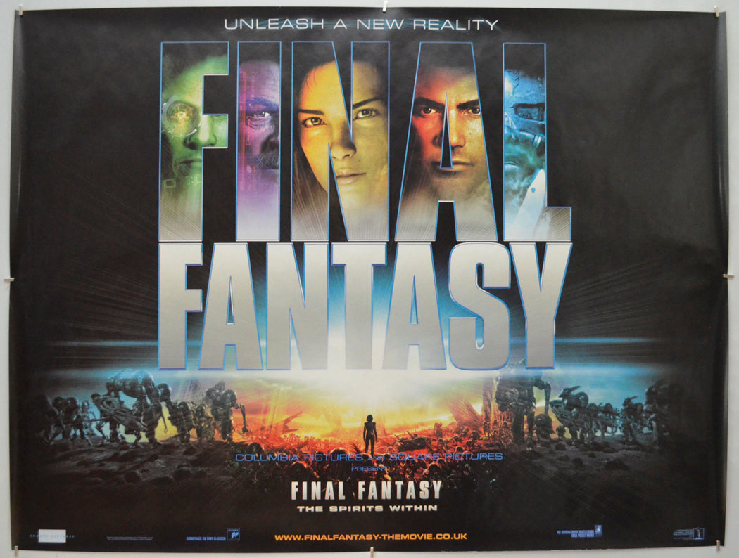 Final Fantasy : The Spirits Within Original Quad Poster - Film Poster - Movie Poster