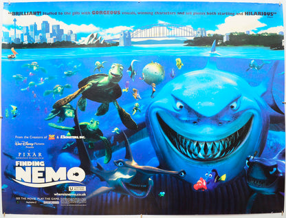 Finding Nemo  Original Quad Poster - Film Poster - Movie Poster