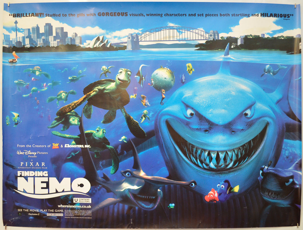 Finding Nemo Original Quad Poster - Film Poster - Movie Poster