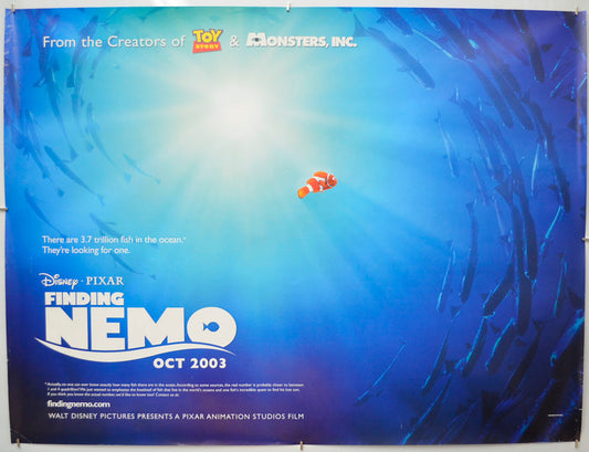 Finding Nemo (Teaser / Advance Version) Original Quad Poster - Film Poster - Movie Poster