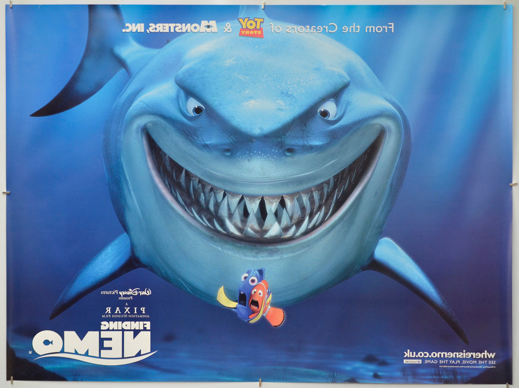 Finding Nemo (Back) Cinema Quad Movie Poster 