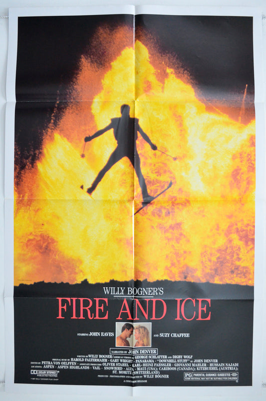 Fire And Ice  (a.k.a. Feuer und Eis)   Original One Sheet Poster - Film Poster - Movie Poster  