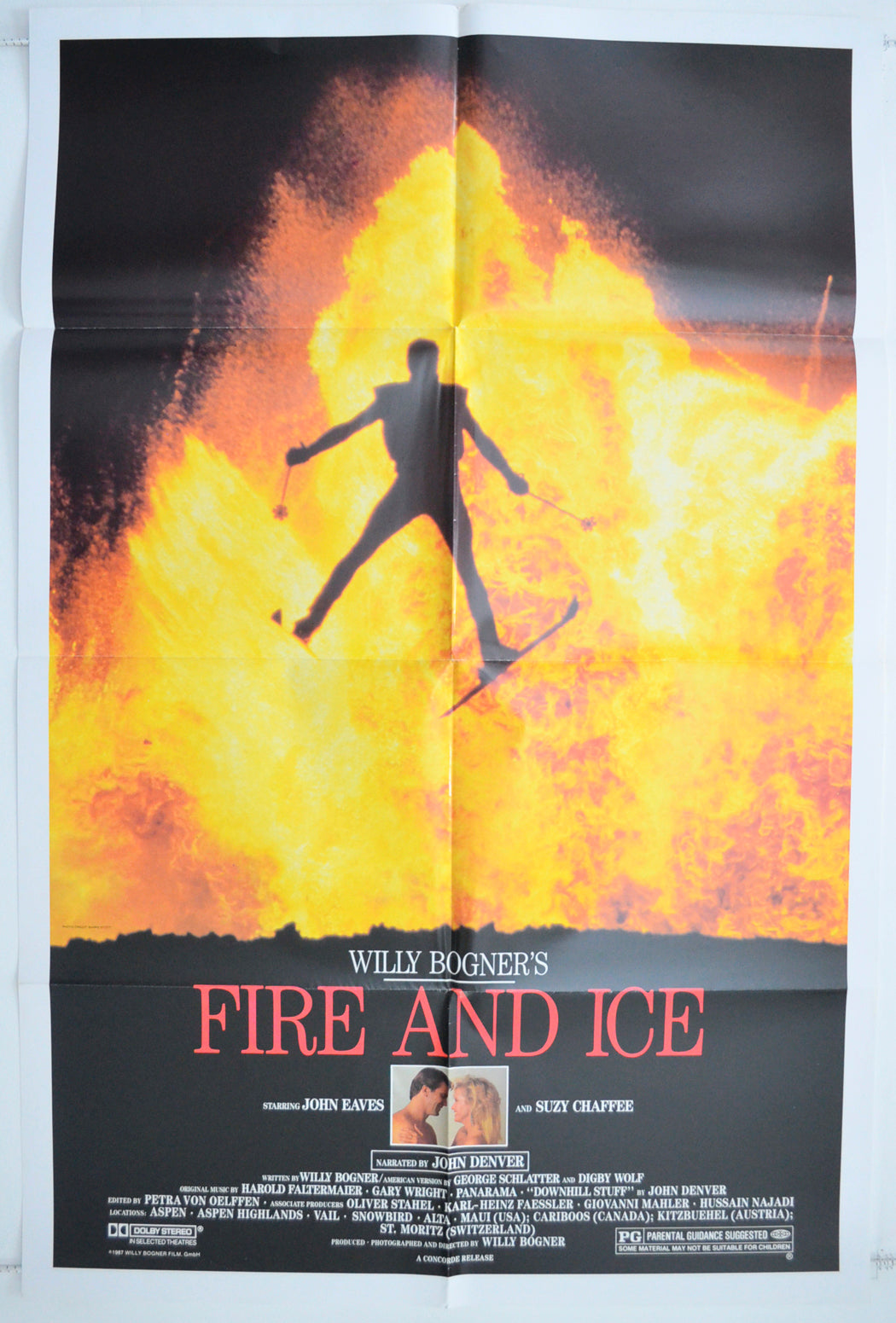 Fire And Ice  (a.k.a. Feuer und Eis)   Original One Sheet Poster - Film Poster - Movie Poster  