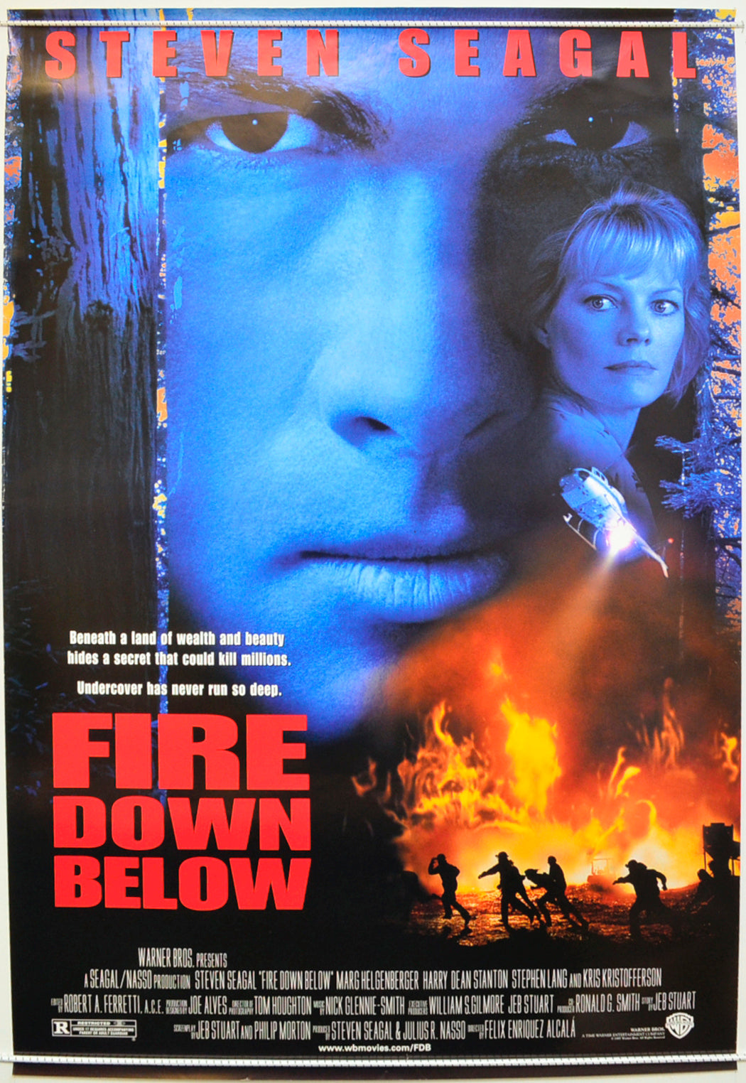 Fire Down Below Original One Sheet Poster - Film Poster - Movie Poster  