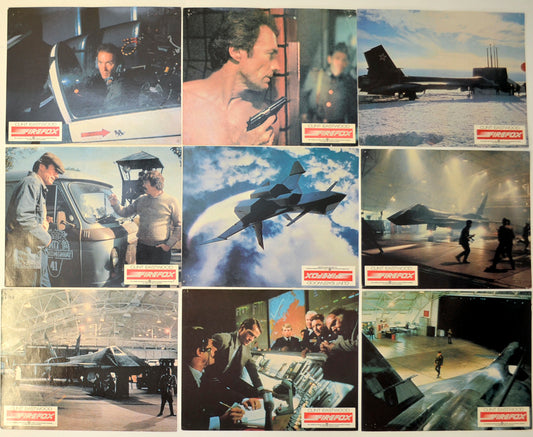 Firefox  Set of 8 Original GERMAN Lobby Cards / Colour Front Of House Stills 