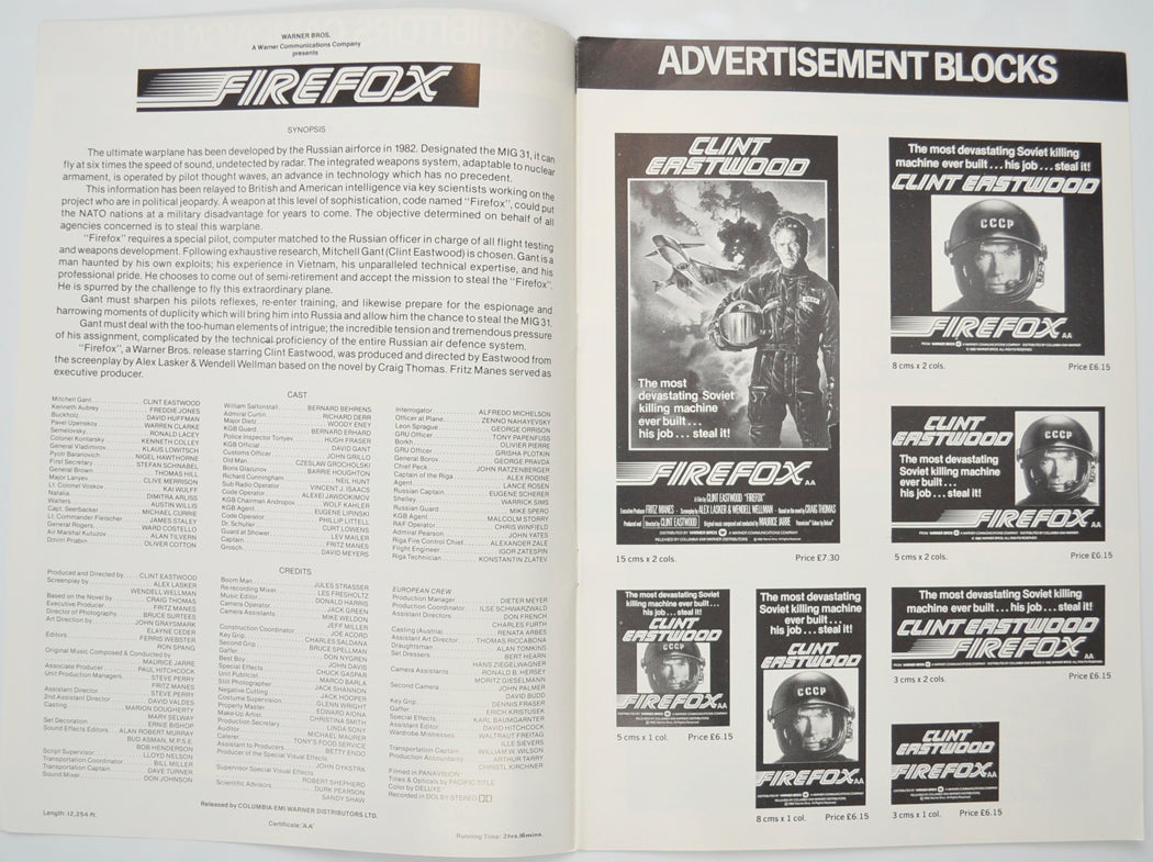 FIREFOX Cinema Exhibitors Campaign Pressbook - INSIDE 