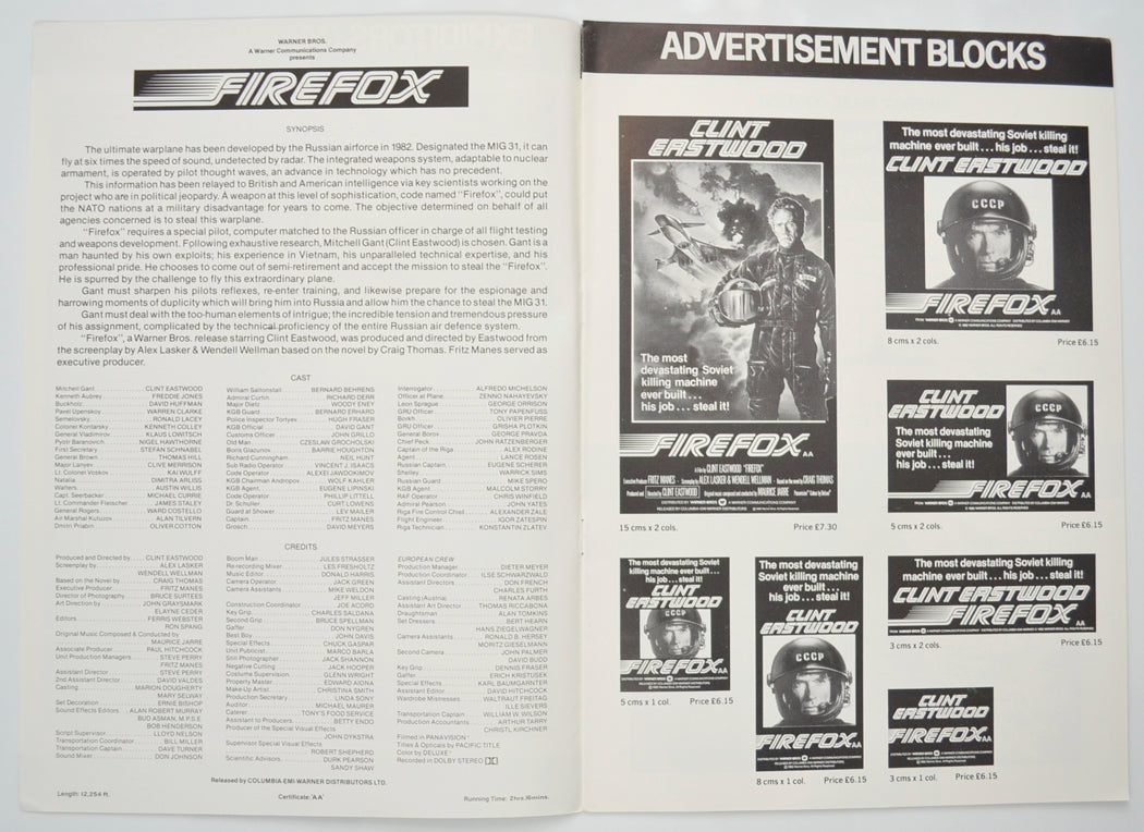 FIREFOX Cinema Exhibitors Campaign Pressbook - INSIDE 