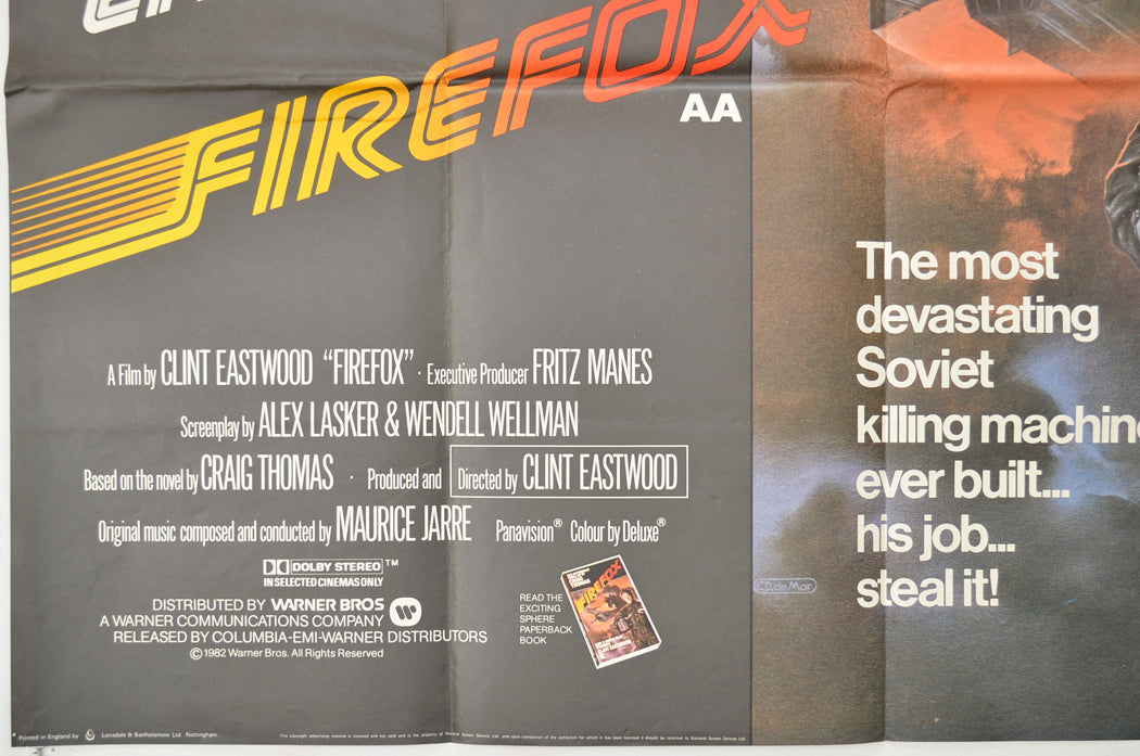 FIREFOX (Bottom Left) Cinema Quad Movie Poster 