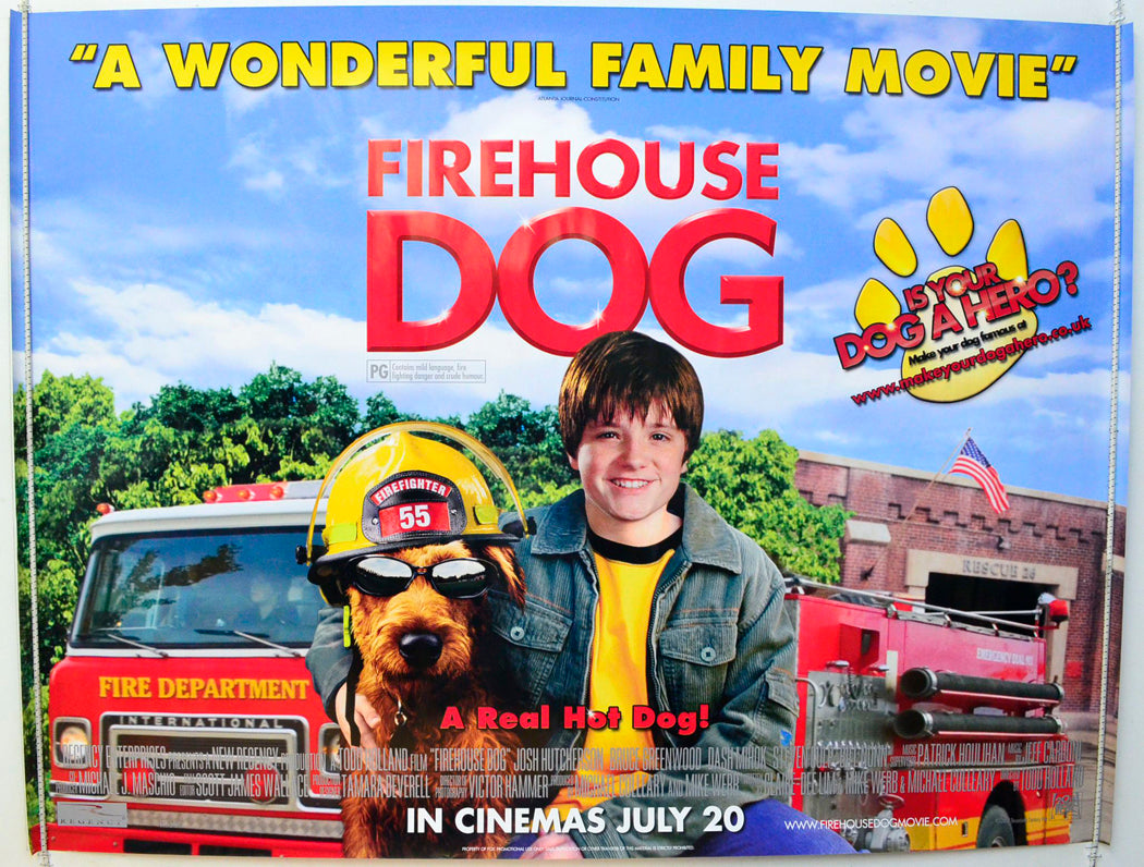 Firehouse Dog Original British Quad Poster - Film Poster - Movie Poster 