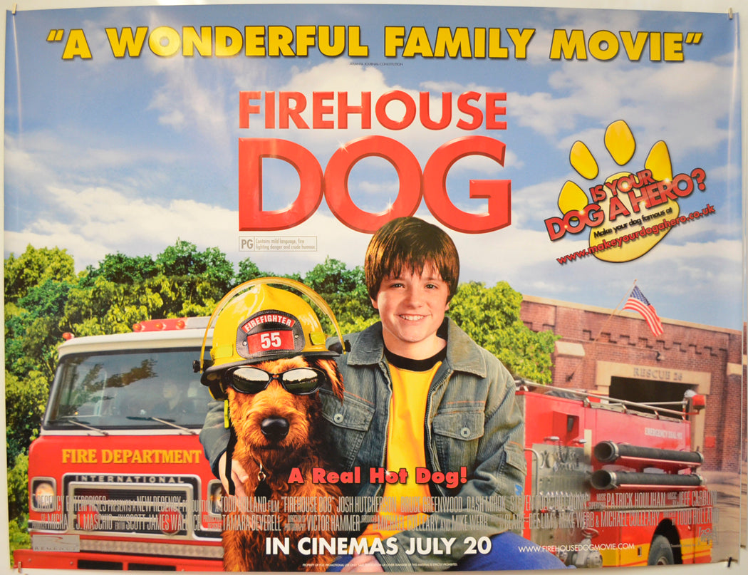 Firehouse Dog  Original Quad Poster - Film Poster - Movie Poster