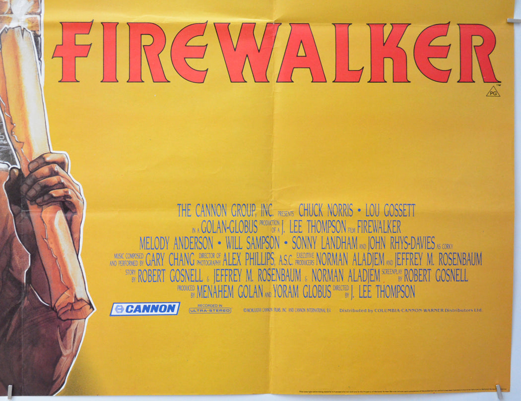 FIREWALKER (Bottom Right) Cinema Quad Movie Poster 